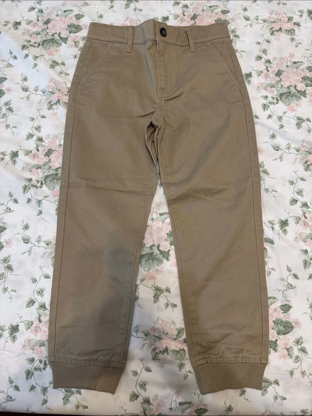 Janie and Jack Tan Khaki Jogger Chinos
